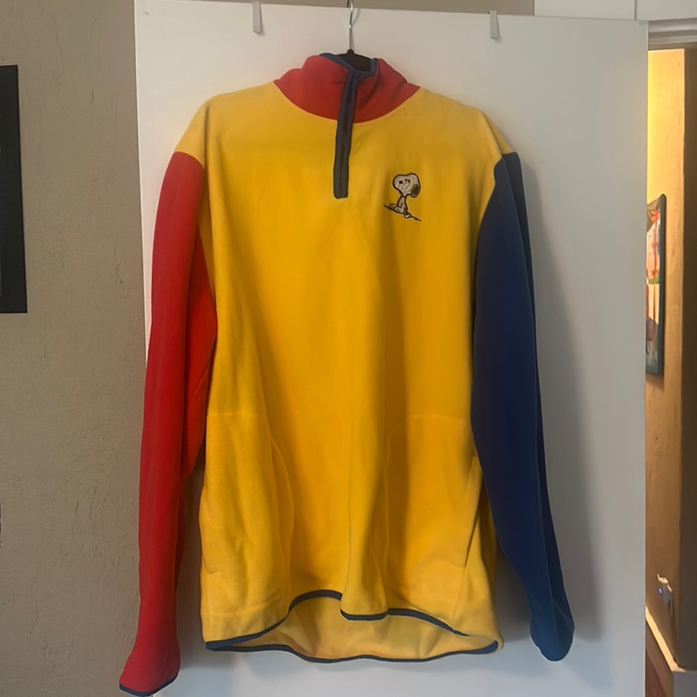 Color block Snoopy Fleece Dumbgood XL